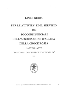linee guida - VDS CRI Piemonte