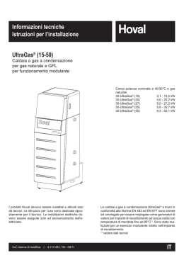 UltraGas&reg; (15-50) - schede
