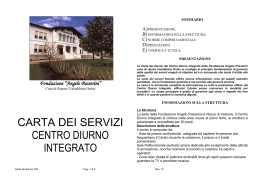 Carta dei Servizi del CDI - Fondazione Angelo Passerini