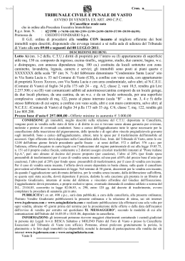 tribunale civile e penale di vasto - Istituto Vendite Giudiziarie Abruzzo