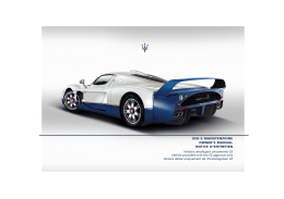 USO E MANUTENZIONE OWNER`S MANUAL NOTICE D