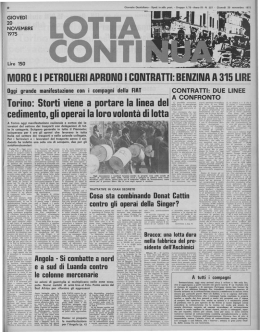 MORO E I PETROLIERI APRONO I CONTRATTI: BENZINA A 315