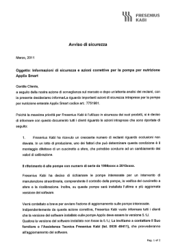 Avviso di sicurezza - Ministero della Salute