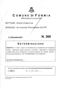 L.R. 1/2001 - Comune di Formia