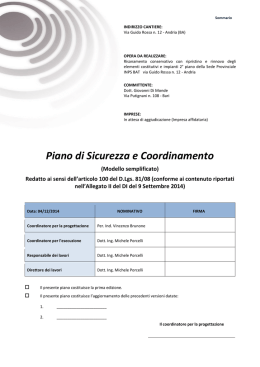 Lavori di risanamento conservativo con ripristino e rinnovo
