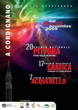 Catalogo mostra 2009  - Pro Loco Cordignano