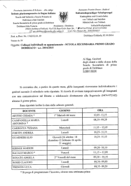 udienze secondaria dobbiaco
