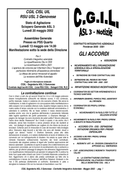 Bollettino CGIL USL 3 – Maggio 2002