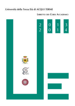 Scarica il file in pdf - Universit&agrave; della terza et&agrave;