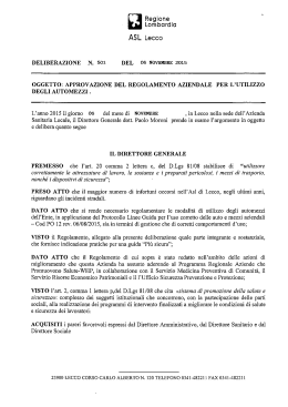 delibera n. 501 del 06.11.2015