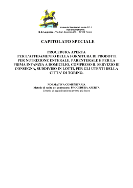 Capitolato - Azienda Sanitaria Locale TO1