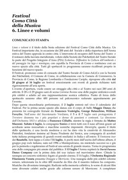 Festival Como Città della Musica 6. Linee e volumi