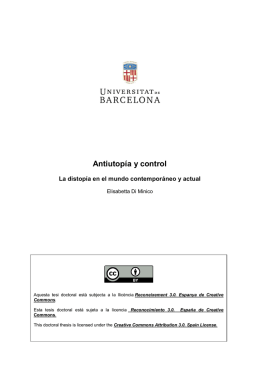 Antiutopía y control