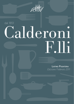 Listino prezzi Posateria