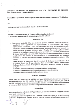 L`anno 2012 il giorno 4 del mese di luglio, in Roma presso la sede