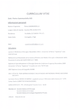 Curriculum - Guardia di Finanza