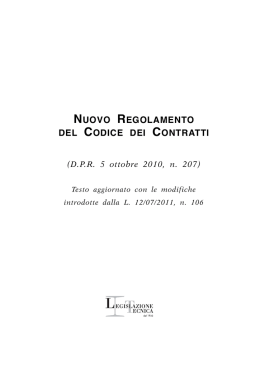 nuovo regolamento