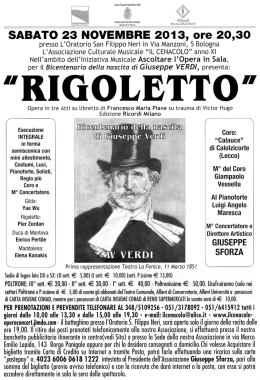 rigoletto - Iperbole, Bologna