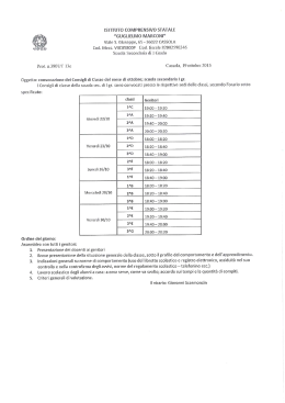 Consigli di Classe aperte ai Genitori