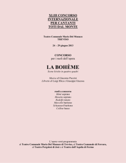 xxxvi concorso - Teatri e Umanesimo Latino SpA
