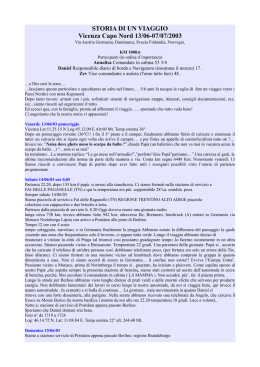 STORIA DI UN VIAGGIO Vicenza Capo Nord 13/06-07/07
