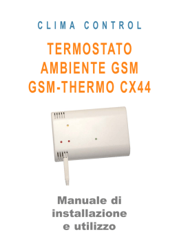 GSM-CX44-R3 Manuale