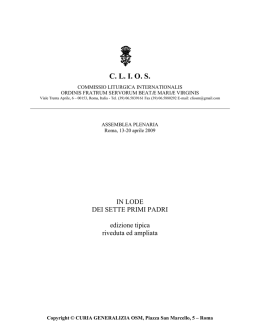 In lode dei Sette primi Padri