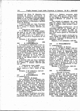 l40 Foglio Annunzi Legali della Provincia di