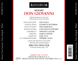 Page 1 MOZART DON GIOVANNI Dramma gíamm in tum am
