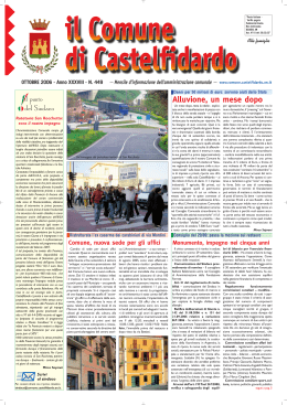 Mensile Ottobre 2006 - Comune di Castelfidardo