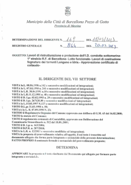 Municipio della Citt&agrave; di Barceflona Pozzo di Gotto