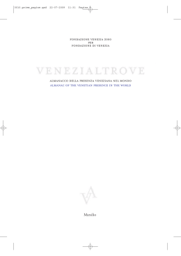 Venezia Altrove: Almanacco 2009