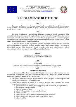 Regolamento Ramacca-Palagonia - IIS Ramacca