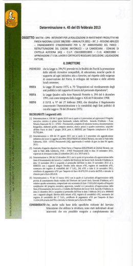 Scarica il documento - Parco Nazionale d`Abruzzo Lazio e Molise