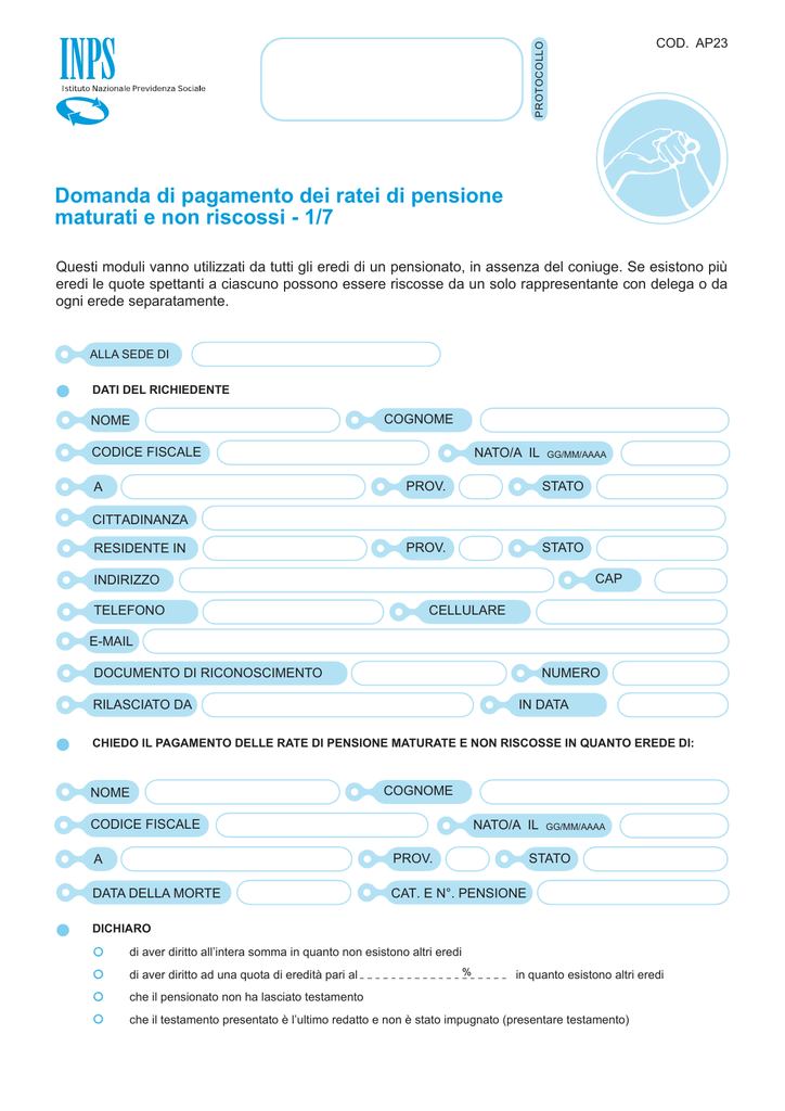 modulo ap23 da scaricare
