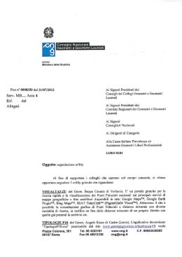 Segnalazione utility in campo catastale