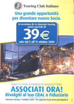 Una grande opportunit&agrave; - Associazione dipendenti della CCIAA di