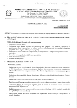 Istituto Comprensivo Statale "U. Bombieri" &acirc; Valstagna