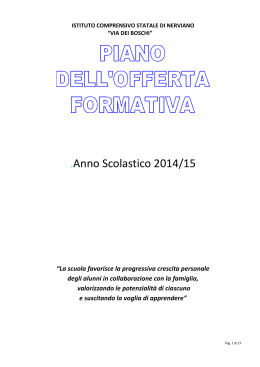 Anno Scolastico 2014/15 - Istituto Comprensivo Nerviano