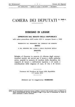 Testo del Jobs Act Approvato dal Senato