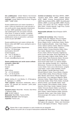 Una pubblicazione: United Nations Environment Program (UNEP) in