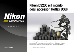Nikon D3200 e il mondo degli accessori Reflex DSLR