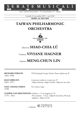 TAIWAN PHILHARMONIC ORCHESTRA Direttore