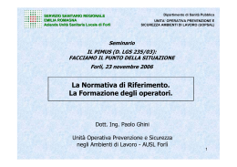 23-11-2006 Paolo Ghini - Ordine Ingegneri di Forlì