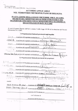 accordo 2014 - Comune di Granarolo dell`Emilia