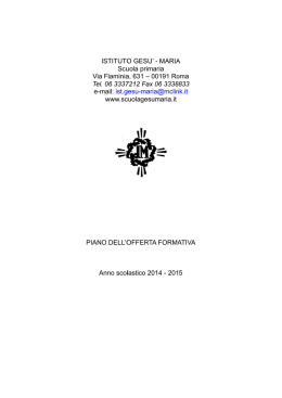 ist.g www.sc O DELL`O Anno scol O GESU` uola prim a, 631 &ndash; 0 721