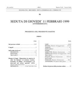 Resoconto consiliare n. 050 - 11.02.99 am