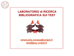 identificazione di un test