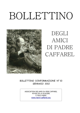 Bollettino N°10 - Amis Père Caffarel