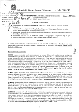 "`““"` Tribunale Di Salerno »- Sezione Fallimentare